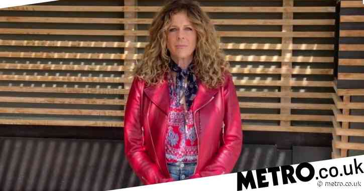 Rita Wilson marks first performance since coronavirus diagnosis at virtual NASCAR event