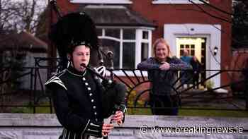 12-year-old Belfast piper leaves healthcare worker in tears with doorstep performance - BreakingNews.ie
