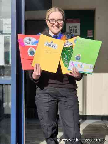 Primary children of key workers make cards for police - St Helens Star