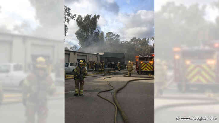 Fire damages maintenance building, golf carts at Seal Beach country club