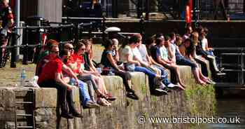 Images of Bristol before and after the lockdown.