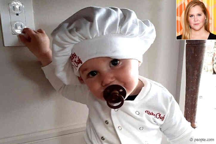Amy Schumer Shares Adorable Photo of Son Gene in Chef's Outfit: 'Sneaky as Hell'