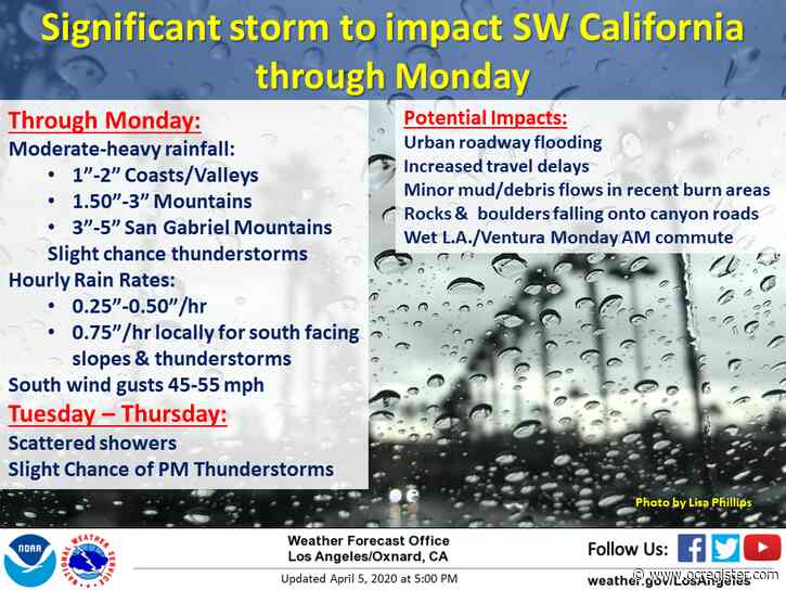 ‘Powerful’ storm bringing rain, wind, snow to Southern California