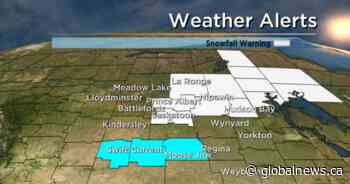 Snowfall warning issued for Saskatoon and area