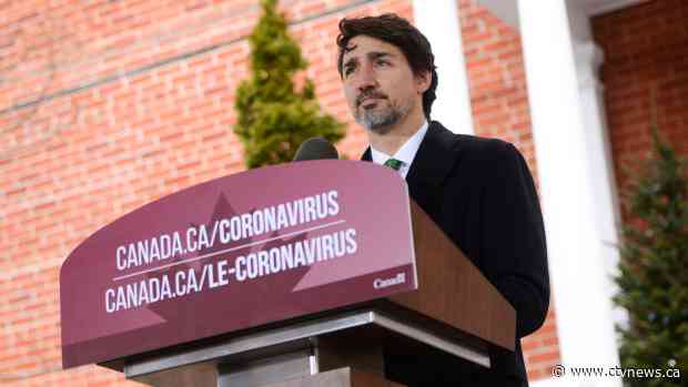PM Trudeau to begin week updating on feds' COVID-19 response