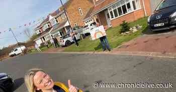 Newcastle street combines sun and social distancing with isolation street party