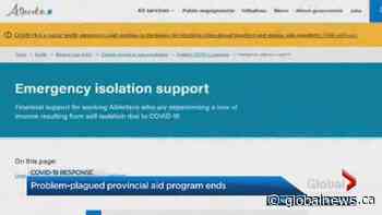 Alberta’s emergency isolation support program closes as federal help becomes available