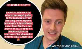 Dr Alex George asks fans for help finding a new place after being forced to move out of current flat