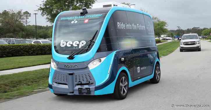 Supervised self-driving shuttles are moving COVID-19 tests in Florida