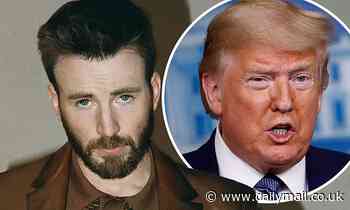 Chris Evans says he will take a break from calling Donald Trump things like 'dumbsh*t'