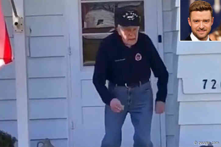 WWII Vet Dances to Justin Timberlake's 'Can't Stop the Feeling!' and the Pop Star Approves