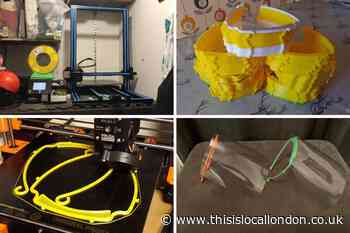 Dartford residents use 3D printing to make hundreds of homemade face shields for frontline workers