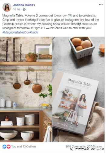 Joanna Gaines gives behind-the-scenes tour of her new cooking show set on Instagram
