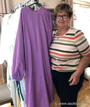 Ties that bind; women sew to protect hospital staff