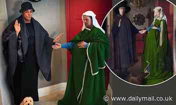 Ant McPartlin and Declan Donnelly recreate Jan Van Eyck's Arnolfini Portrait