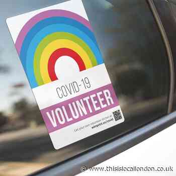 Wimbledon print company issue stickers to volunteers