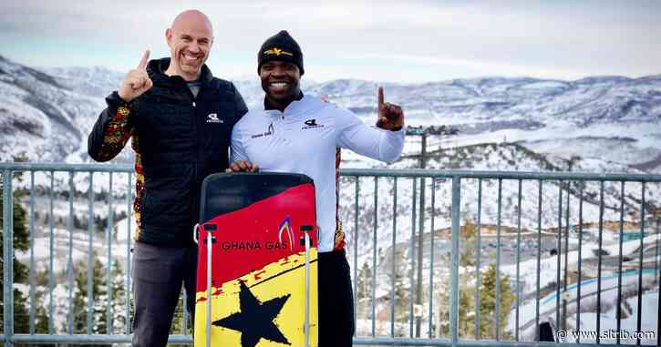 Ghana’s Akwasi Frimpong is the first African to win a skeleton race. Next up for the Utah Valley grad: Qualifying for the Olympics.