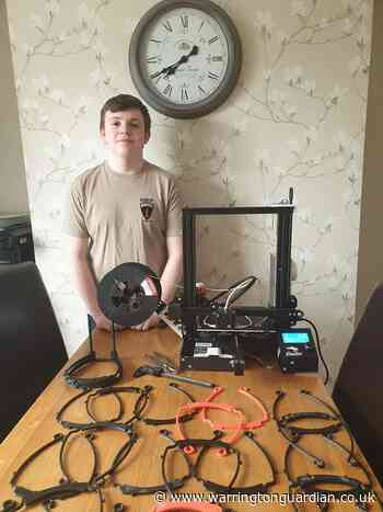 Student uses his 3D printer to make face shields for NHS and care workers