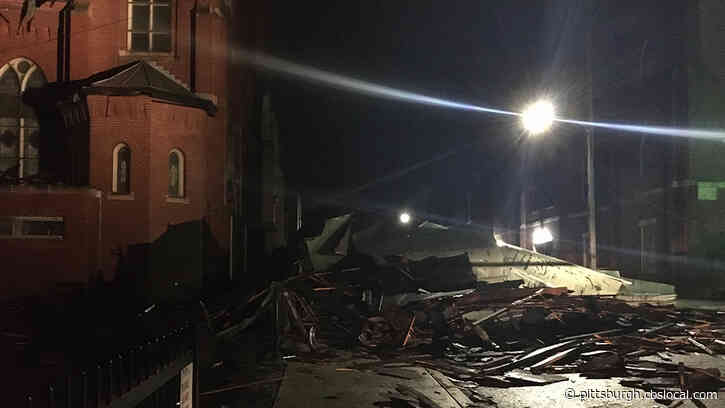Overnight Storms Bring Down Roof Of New Kensington Church, Cause Damage Across Western Pennsylvania