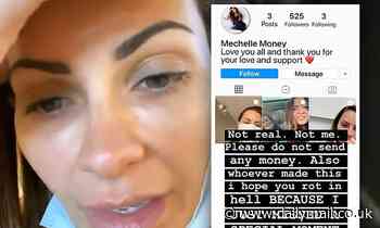 Michelle Money reveals her Instagram has been hacked and begs fans not to give scammer cash