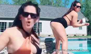 Jenelle Evans hits back at body shamers as she twerks by the pool in her bikini