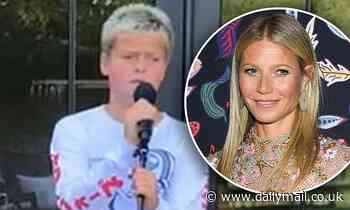 Gwyneth Paltrow celebrates son Moses' 14th birthday pic of him playing music with dad Chris Martin