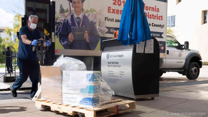 Garden Grove Unified donates 3,245 face masks to UCI Medical Center, CHOC