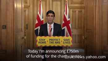 Rishi Sunak announces financial plan for UK charities