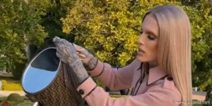 Jeffree Star Uses $4,800 Fendi Watering Can in First TikTok Video - Watch!