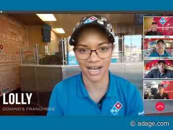 Domino’s first national TV spot about hiring features franchisees on Zoom