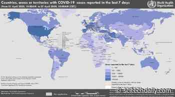 COVID-19 World Map: 1,279,722 Confirmed Cases; 205 Countries; 72,614 Deaths
