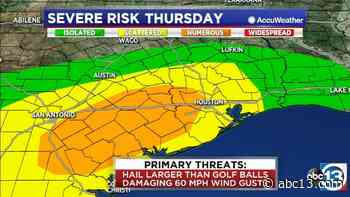 Severe hailstorms possible in Houston Thursday - KTRK-TV