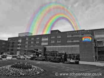 Man's pictures of rainbows over Whiston and St Helens hospitals to thank his nurse wife go viral online - St Helens Star