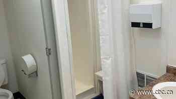 New showers installed at Expo Centre shelter after week of issues