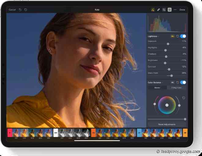 Pixelmator Photo for iPad adds keyboard, trackpad, mouse support and more