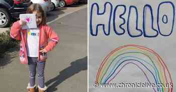 How coronavirus ‘rainbow of hope’ sparked special friendship for young girl