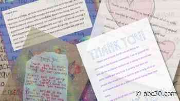 High schoolers sending thank-you letters to health care heroes