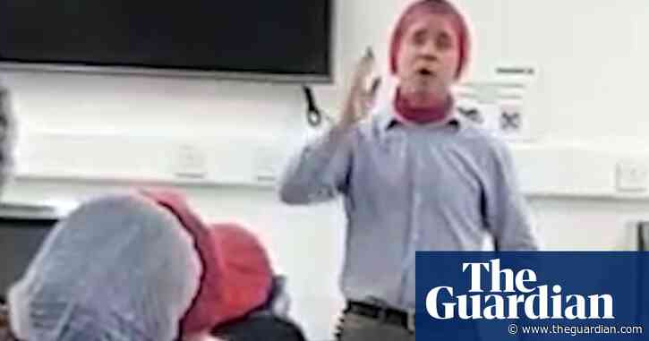 Manager at major UK food supplier says staff who stay at home may be sacked