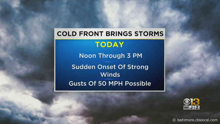 Maryland Weather: Wind Advisory In Effect For Much Of State, 13K+ Without Power