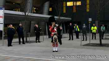 Piper praises ‘forgotten heroes’ in NHS staff tribute outside hospital