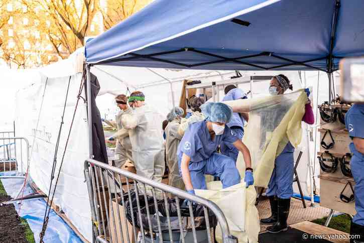 N.Y. Reports Deadliest Day; Hospitalizations Plunge