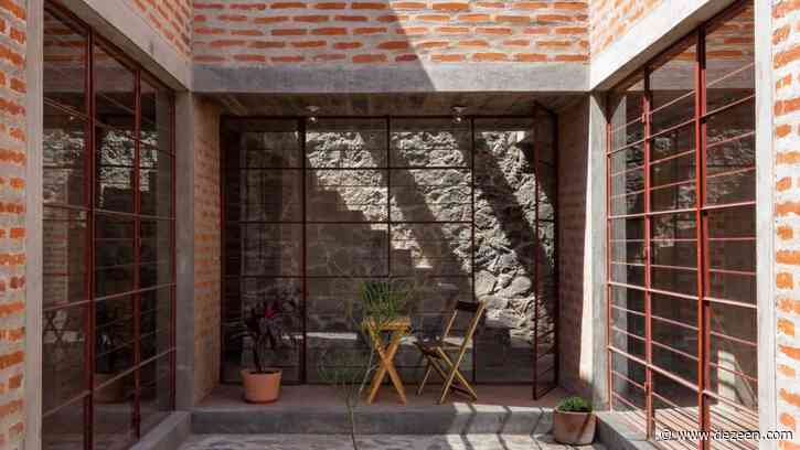 Escobedo Soliz wraps brick house for retired teacher around a patio
