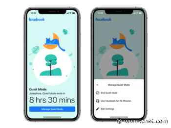 Facebook releases Quiet Mode so you can take a break from social media     - CNET