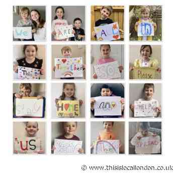 Frontline children pictured in key worker 'stay at home' campaign