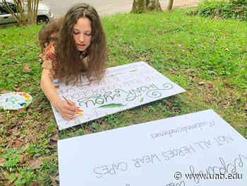 Arts in Medicine creates signs of support for UAB Medicine “heroes” - UAB News