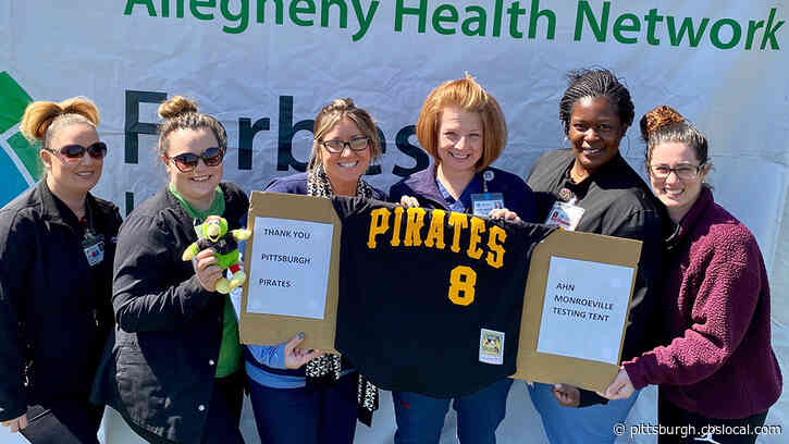 Pittsburgh Pirates And Chick-Fil-A Help Deliver Meals To Allegheny Health Network Employees At Drive-Thru Coronavirus Testing