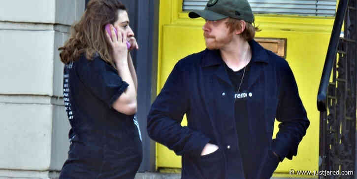 Rupert Grint & Girlfriend Georgia Groome Step Out to Grab Essentials Amid Pandemic