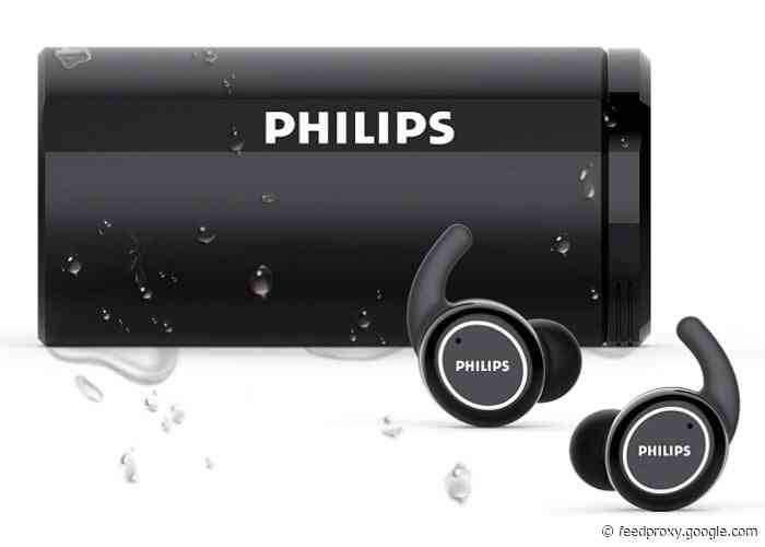Philips ActionFit Sport earbuds with integrated UV cleaning technology