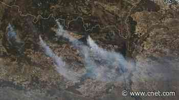 NASA satellite views of Chernobyl wildfires paint worrisome picture     - CNET