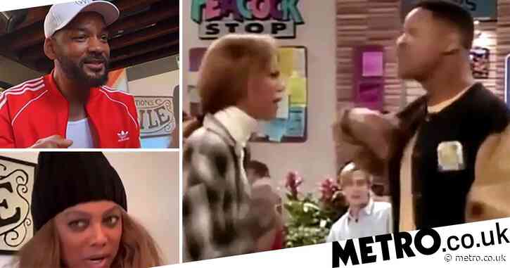 Will Smith and Tyra Banks recreate iconic scene from Fresh Prince of Bel-Air and we can’t believe it’s already been 30 years